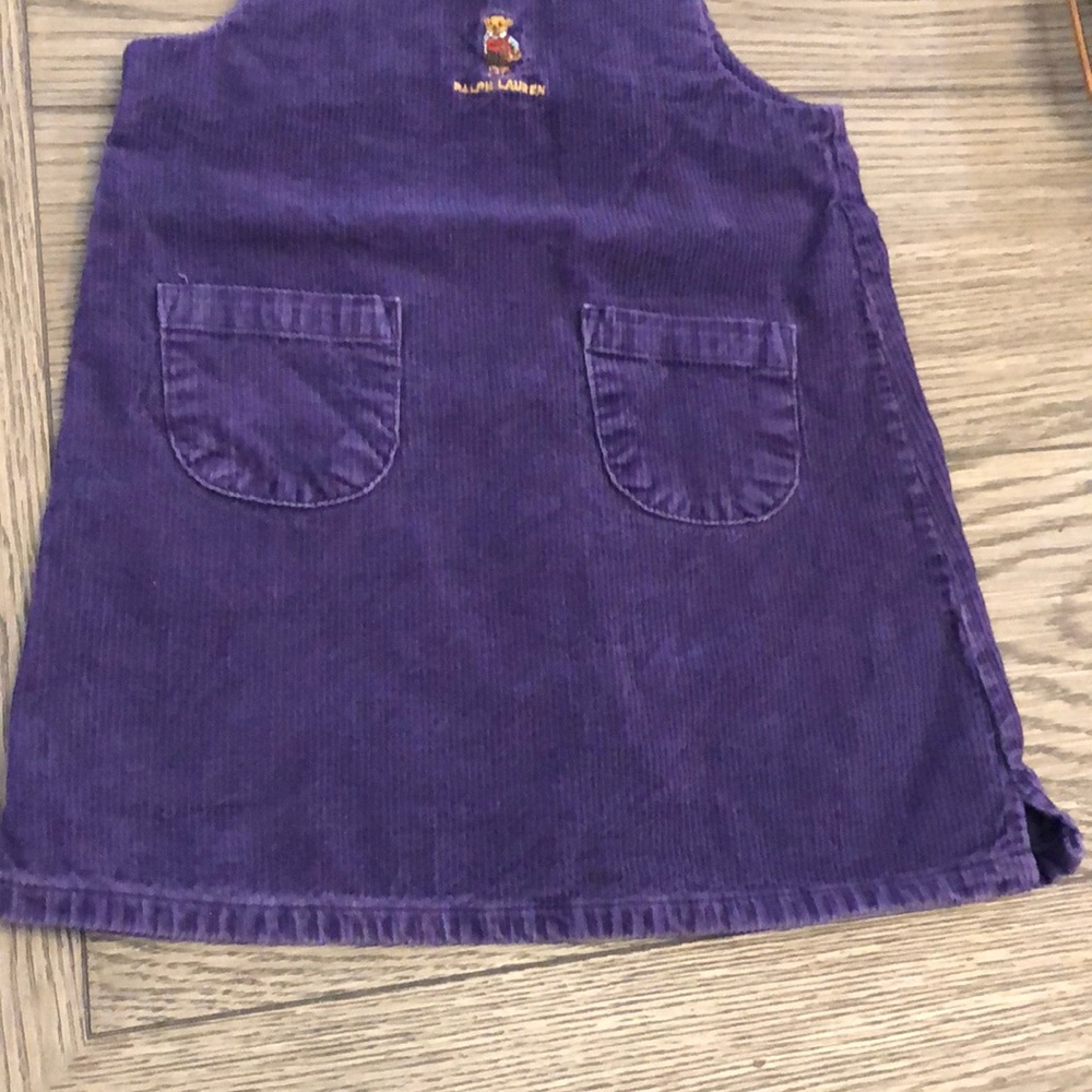 Ralph Lauren 5 T girl cover up purple dress - Picture 3 of 5